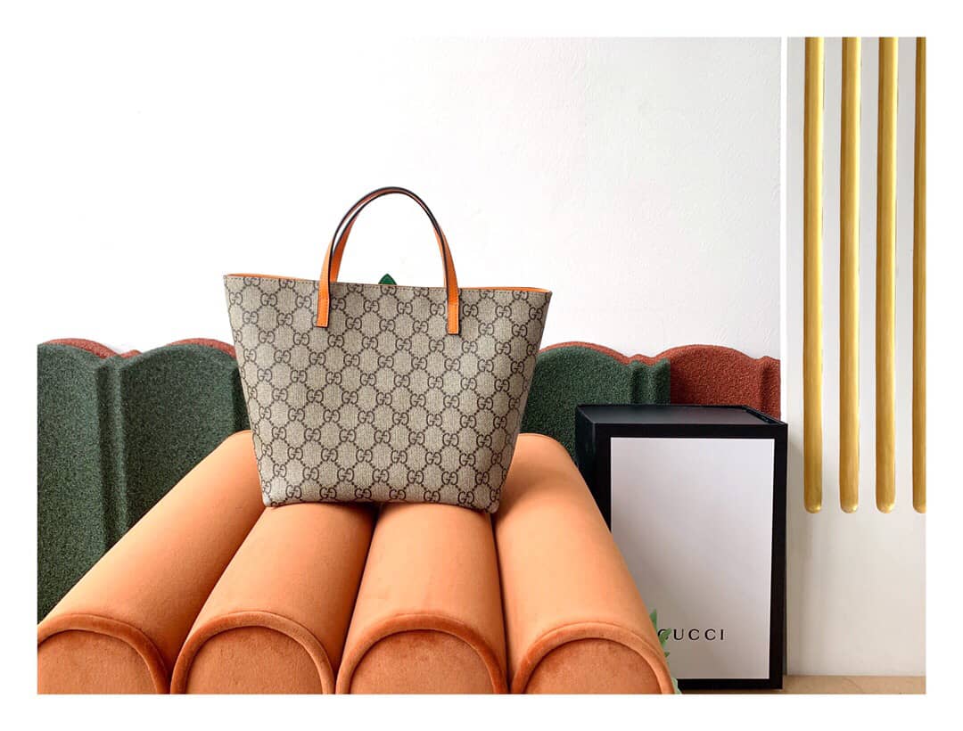 Best Replica Gucci Children GG Tote With Pineapple Bag Replica Yellow 580840 - Colareps