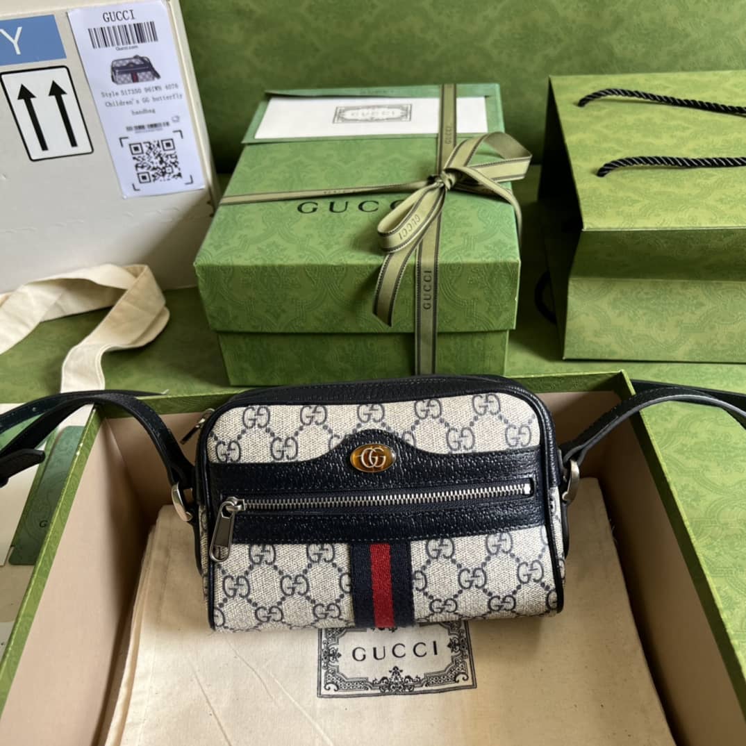 Best Replica Gucci Ophidia GG Supreme Mini 517350 Replica Crossbody Bag - Colareps