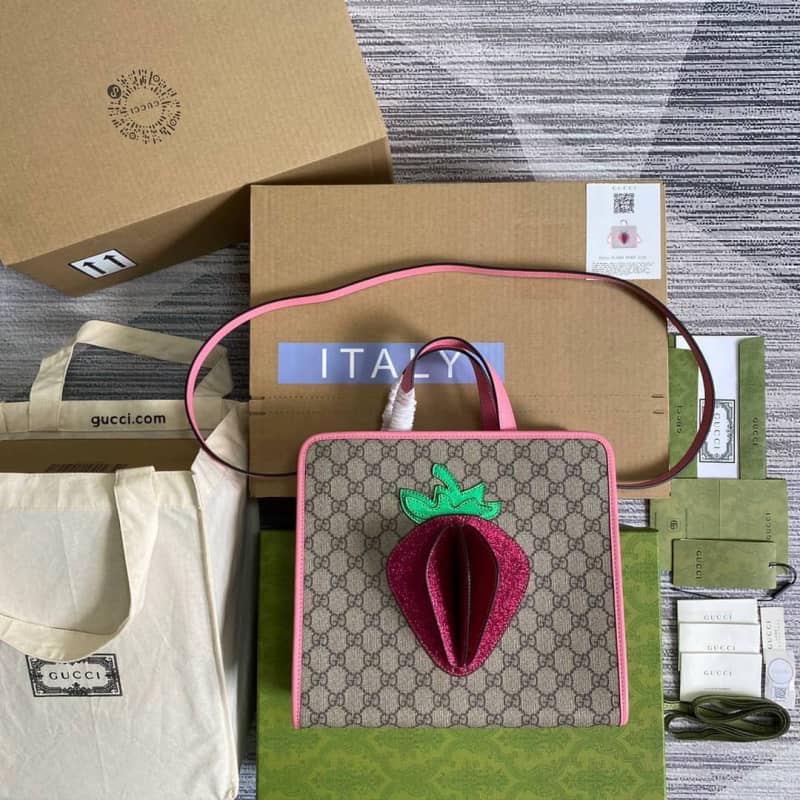 Best Replica Gucci GG Medium Ophidia Tote Replica Pink 612992 - Colareps