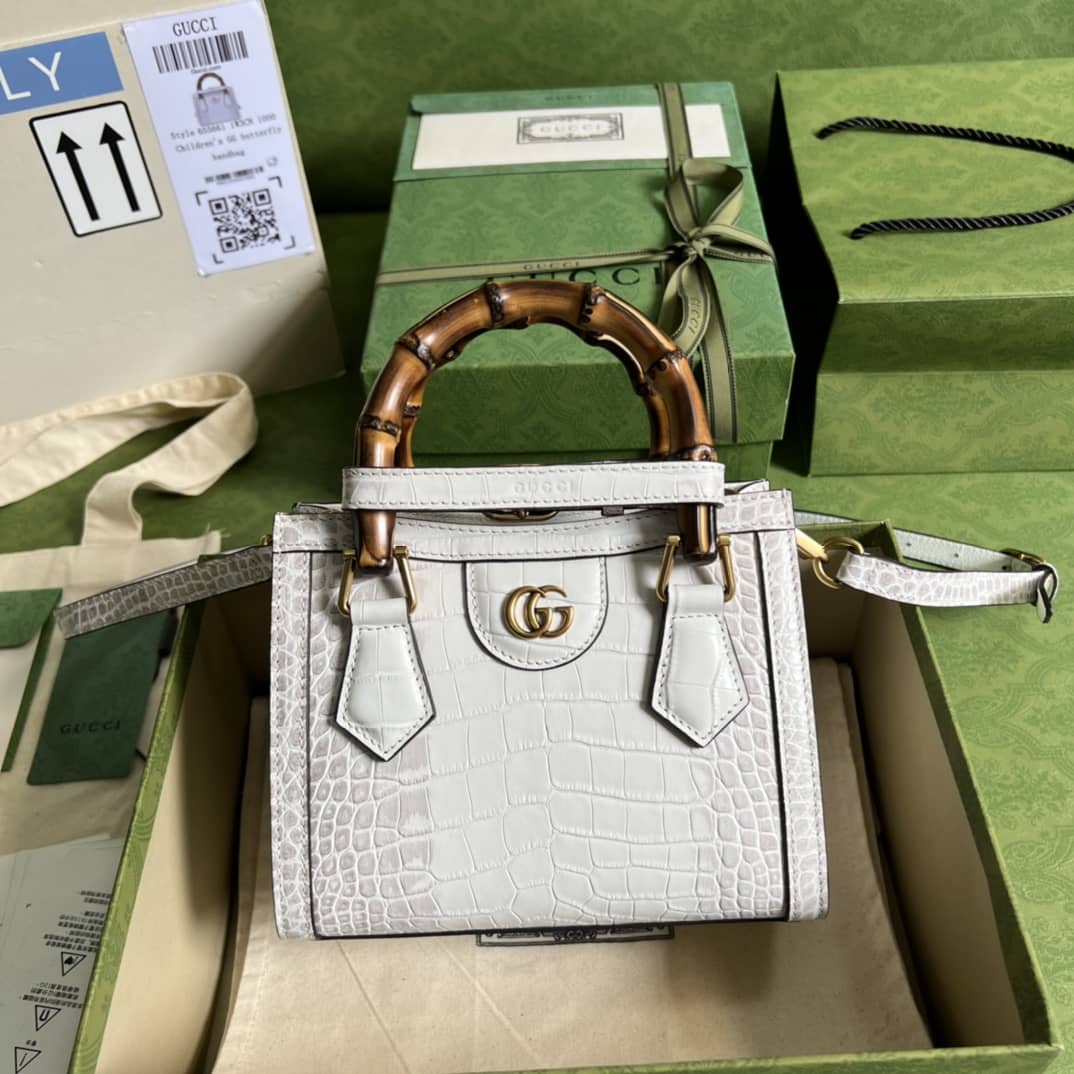 Best Replica Gucci Diana Mini White Replica Tote Bag 655661 - Colareps