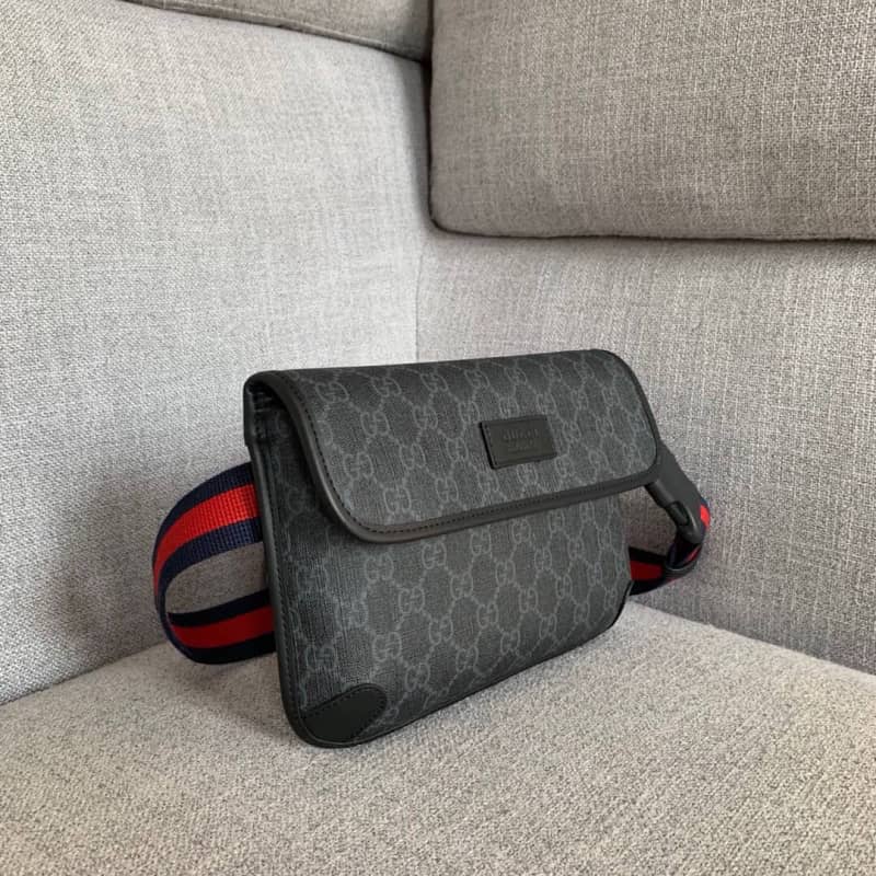 Best Replica Gucci GG Psychedelic Belt Bag Replica Black 598113 - Colareps