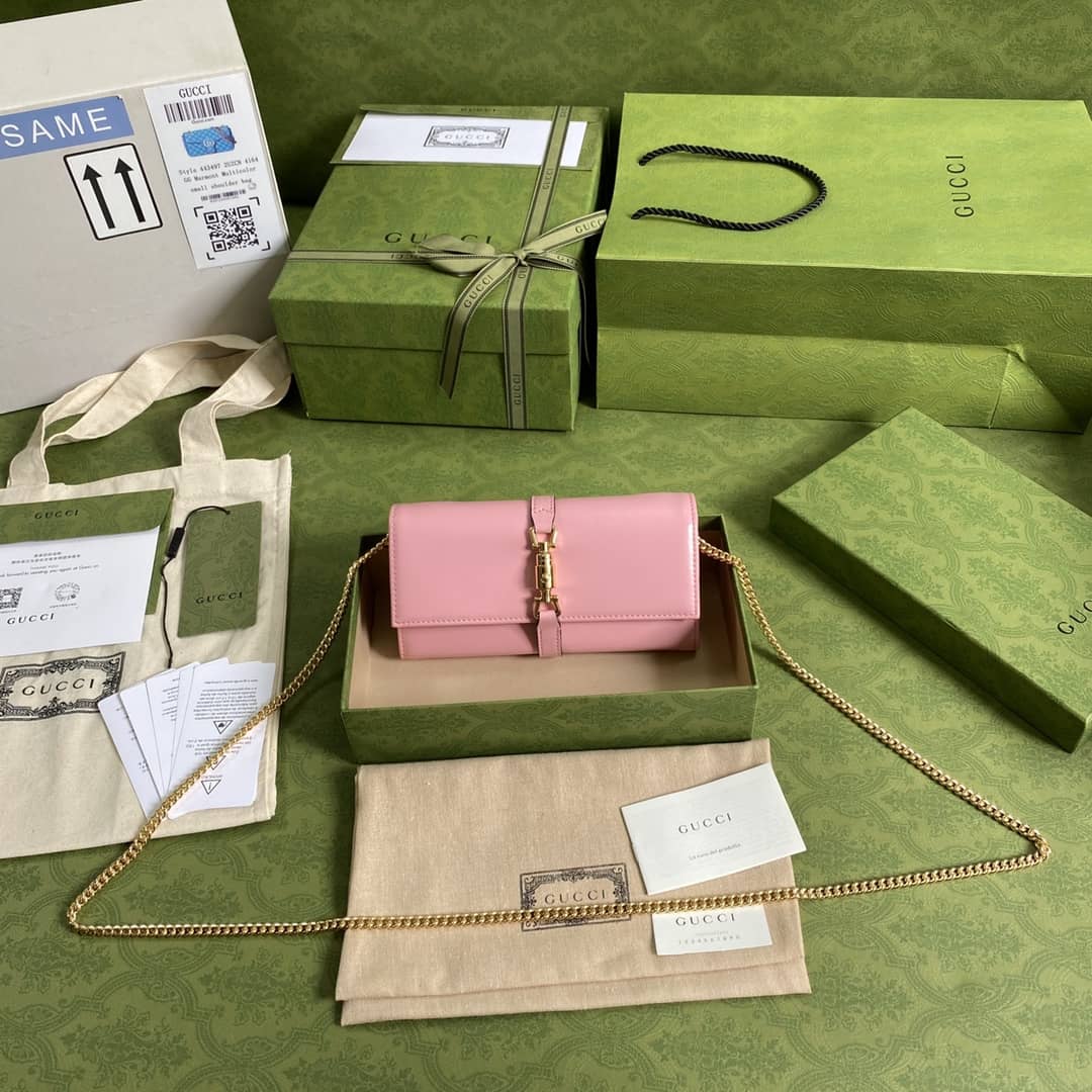 Best Replica Gucci Jackie 1961 Shoulder Bag Chain Wallet Replica 652681 - Colareps