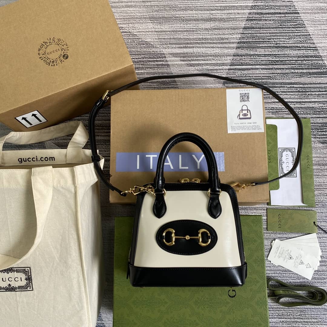Best Replica Gucci 1955 Horsebit GG Mini Top Handle Bag Replica 640716 - Colareps