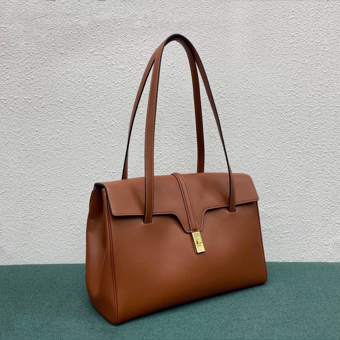 Best Replica Celine Dupe  Medium Soft 16 Calfskin Replica Bag - Colareps