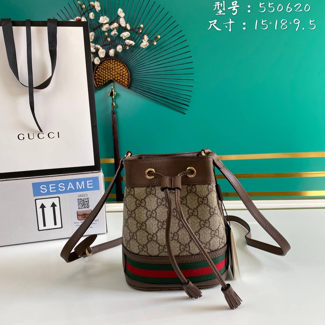Best Replica Gucci GG Ophidia Mini Bucket Bag Replica 550620 - Colareps