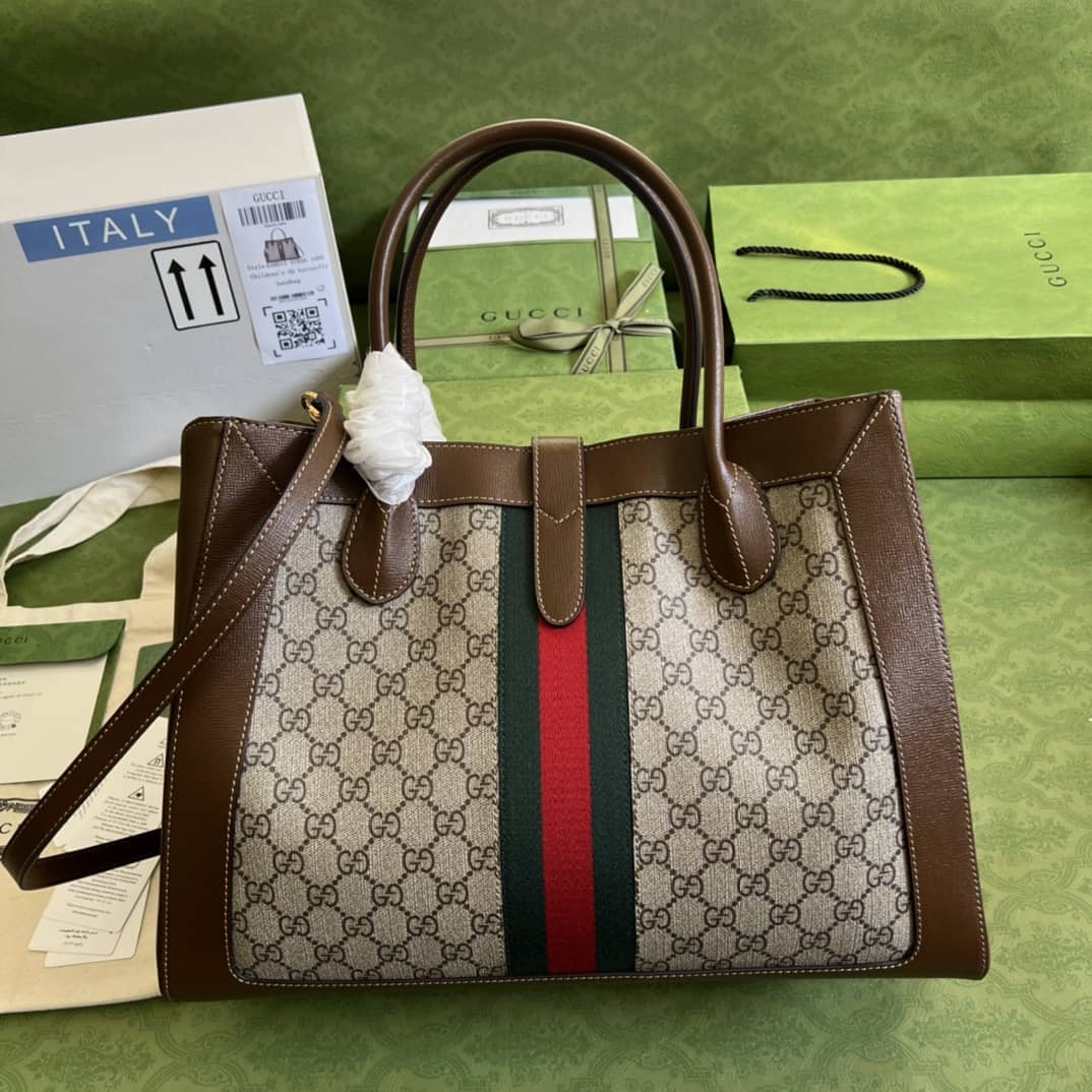 Best Replica Gucci Jackie 1961 Large Tote Bag Canvas 649015 Replica - Colareps