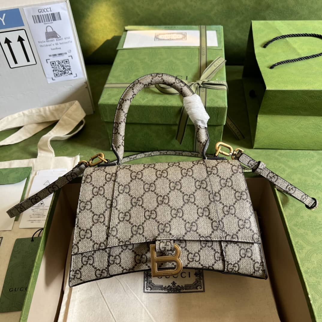 Best Replica Gucci Bag Dupe x Balenciaga Small Hourglass 681697 - Colareps