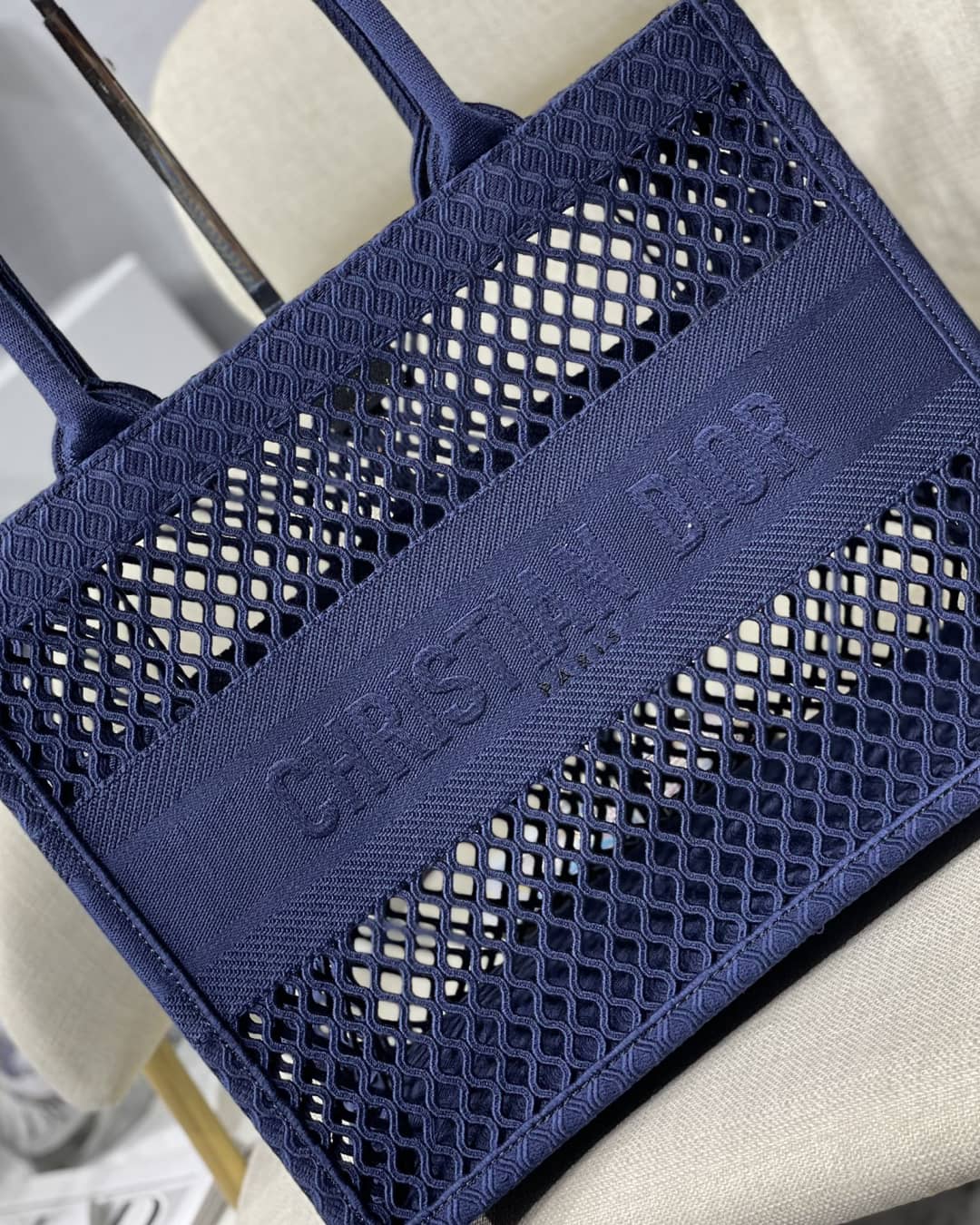 Best Replica Christian Dior Mesh Book Tote Bag - Colareps
