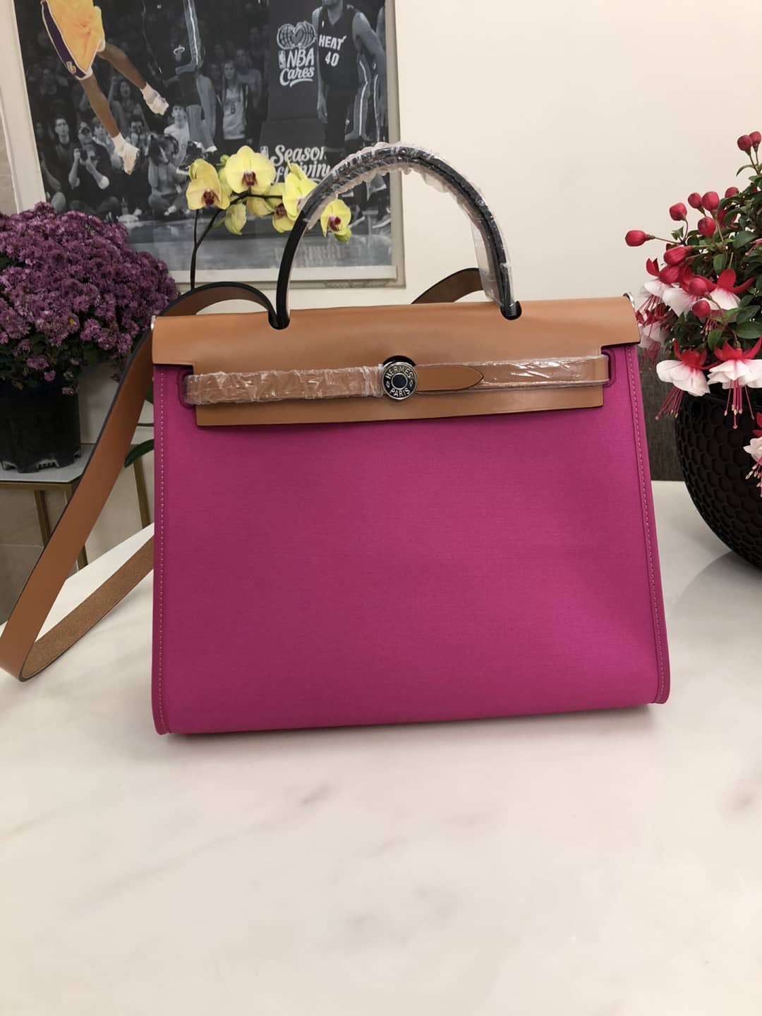 Best Replica Replica Hermes Birkin Bag 31 Canvas Leather HerBag - Colareps