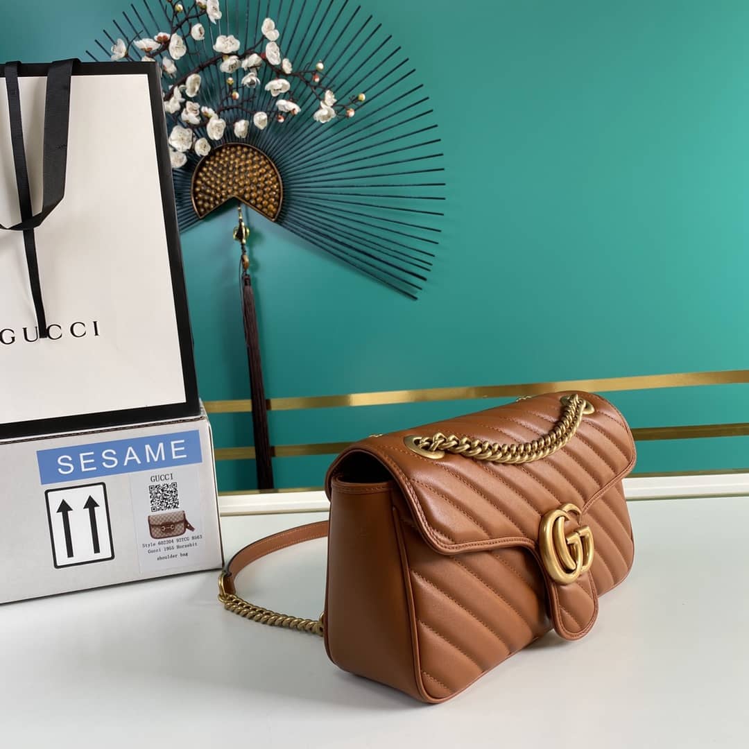 Best Replica Gucci Marmont GG Small matelassé Shoulder Bag Replica 443497 - Colareps