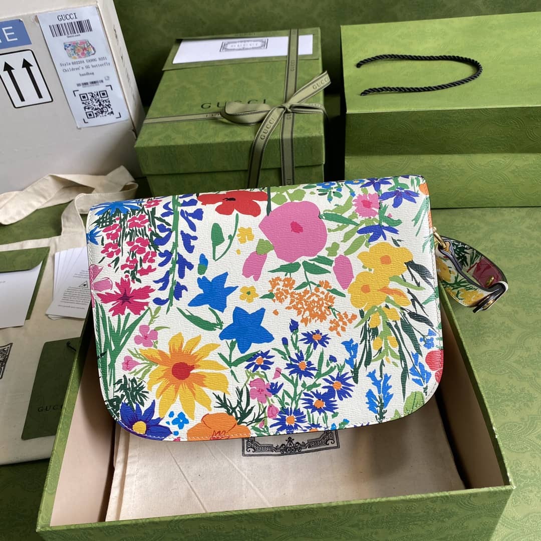 Best Replica Gucci 1955 Horsebit Supreme Shoulder Bag Replica 602204 - Colareps