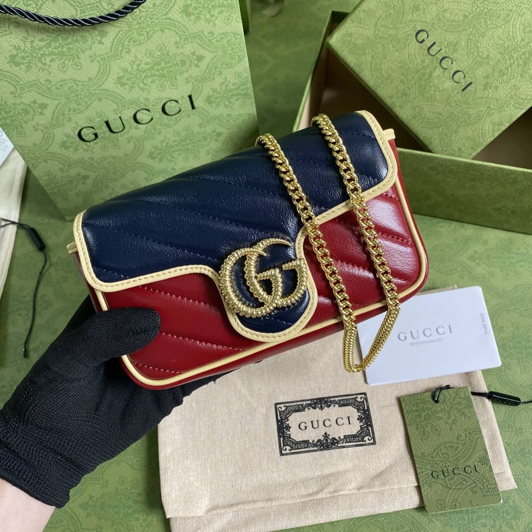 Best Replica Gucci Marmont GG Mini Chain Shoulder Bag Replica 574969 - Colareps