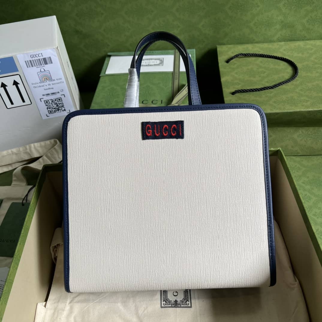 Best Replica Gucci Children Cat Rainbow Print 605614 Replica Tote Bag - Colareps