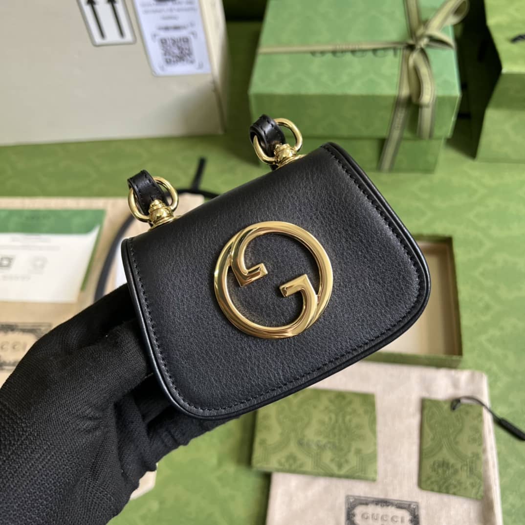 Best Replica Gucci Blondie Mini Card Case Wallet 698635 Replica Crossbody Bag - Colareps