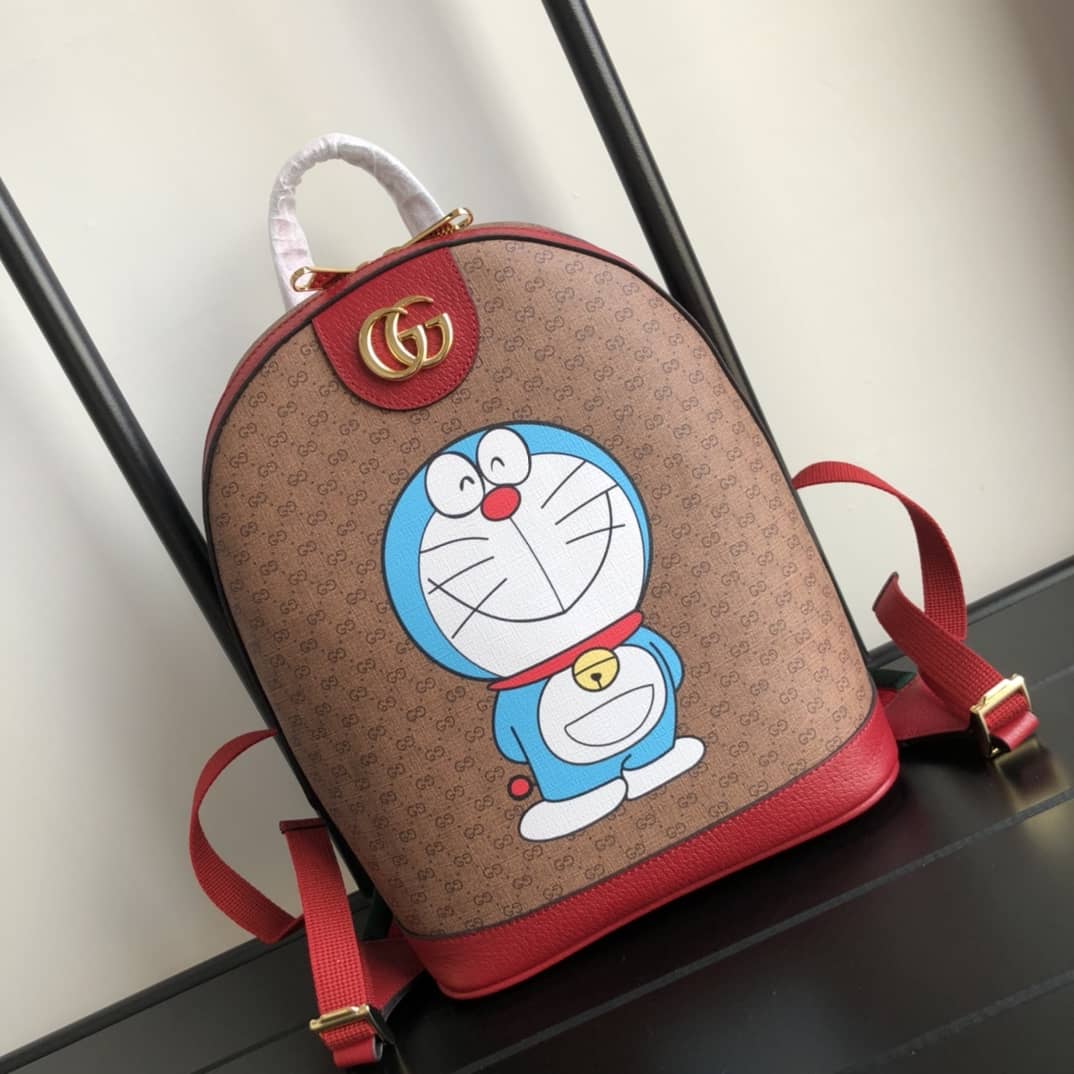 Best Replica Gucci Mini Doraemon Small GG Supreme Canvas Replica Backpack 647816 - Colareps