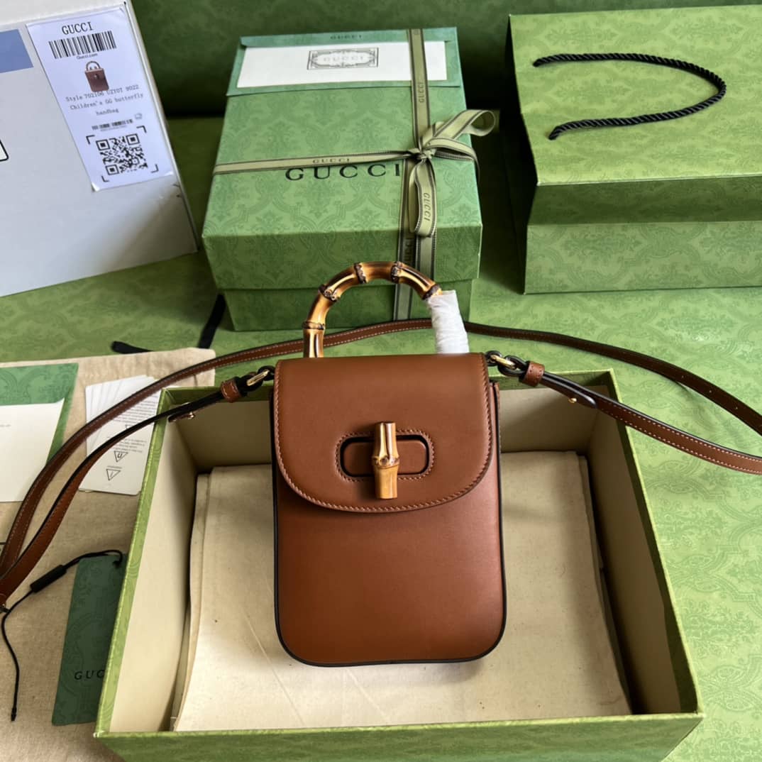 Best Replica Gucci Bamboo Mini Crossbody Handbag 702106 Replica - Colareps