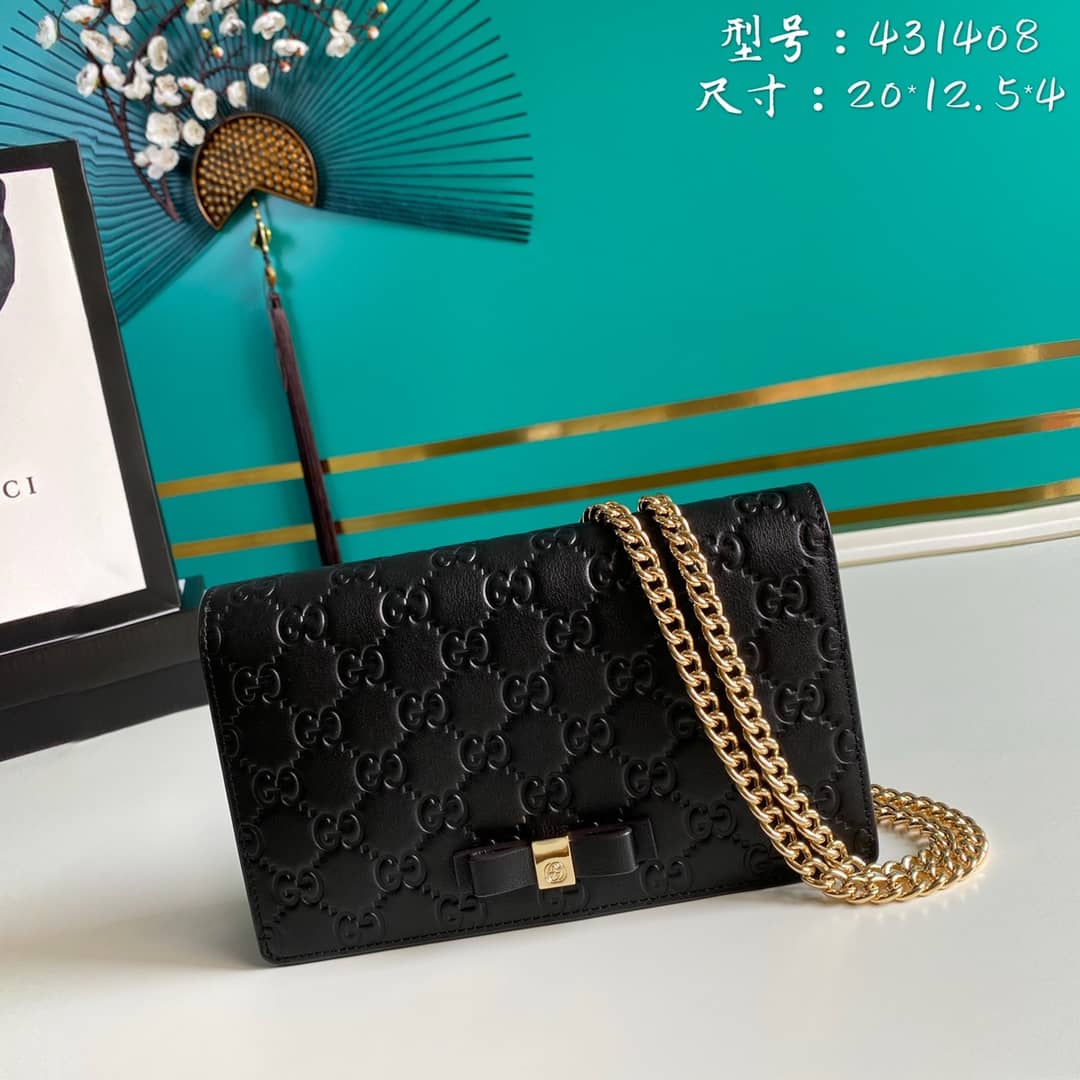 Best Replica Gucci Signature Mini Crossbody Bag Replica 431408 - Colareps