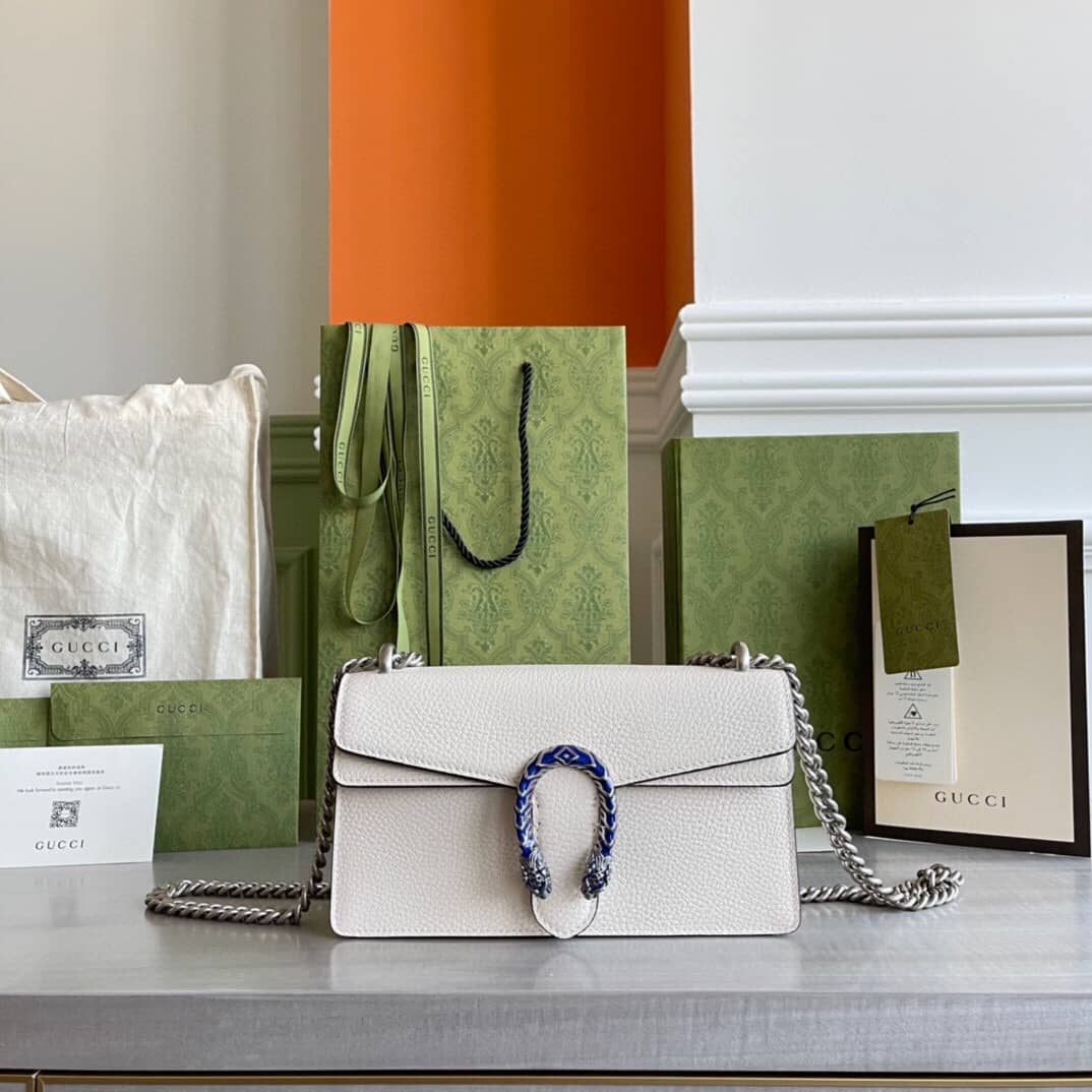 Best Replica Gucci GG Dionysus Small Shoulder Bag Replica White 499623 - Colareps