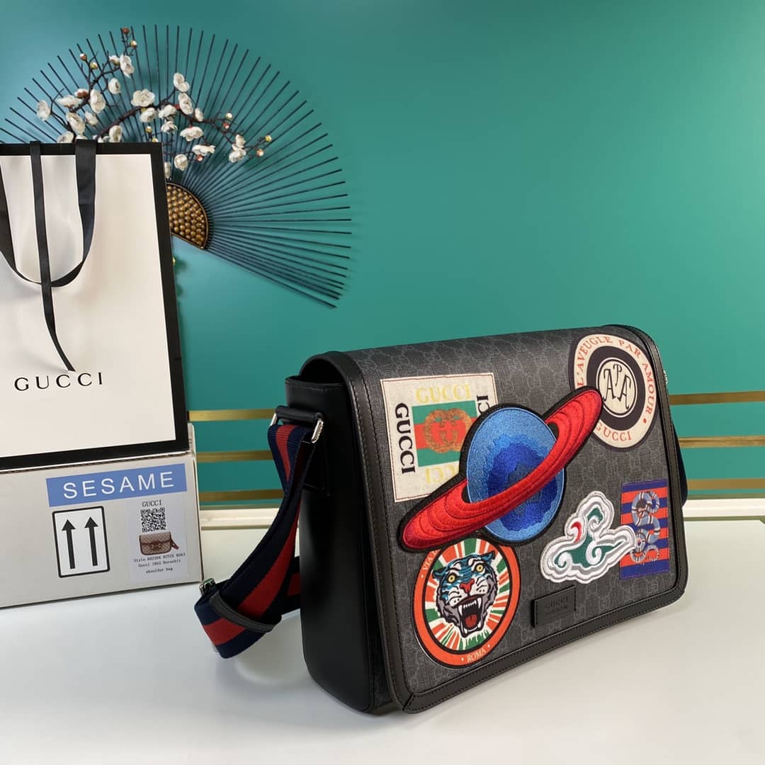 Best Replica Gucci Courier GG Supreme Shoulder Bag Replica 474138 - Colareps