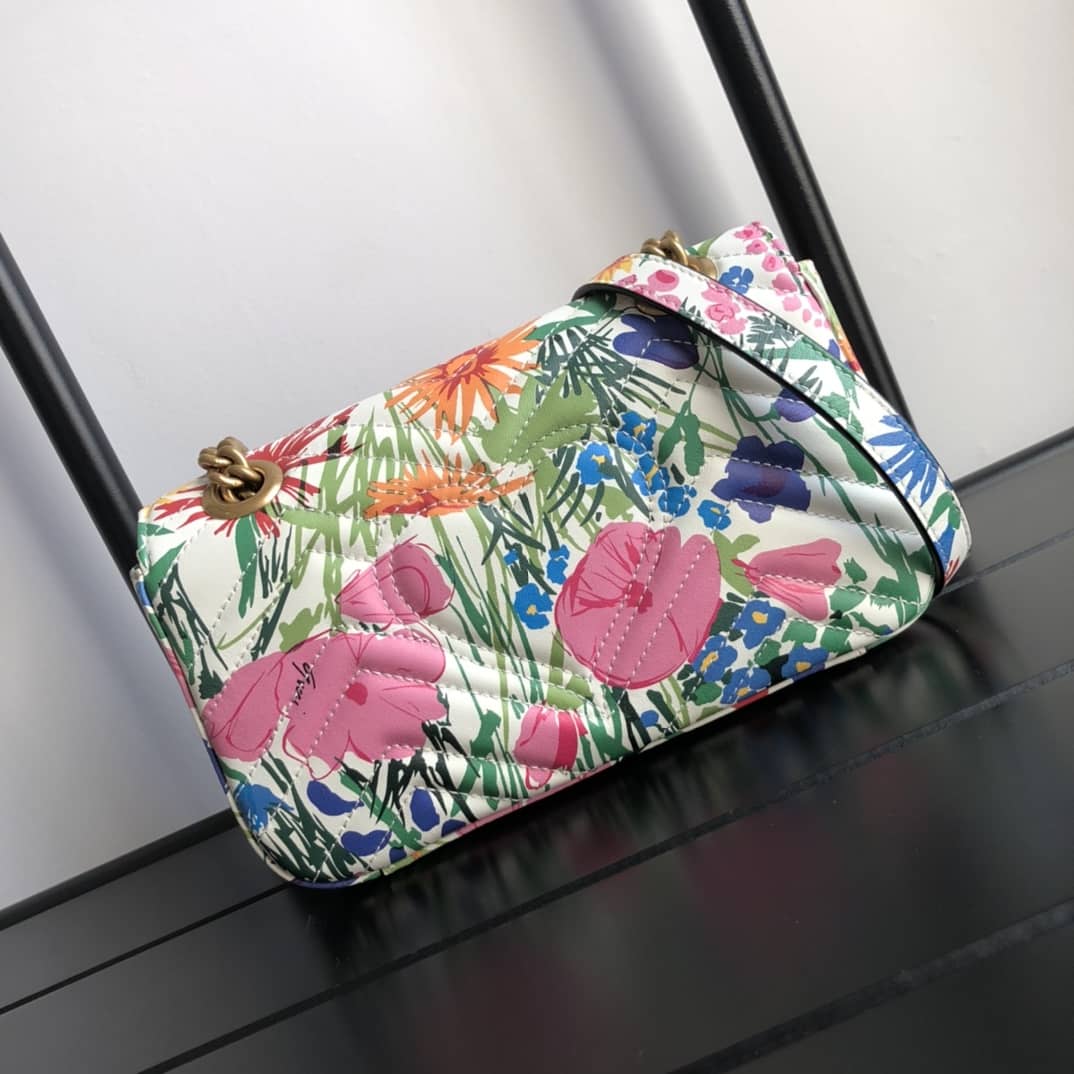 Best Replica Gucci GG Marmont Mini Matelasse Shoulder Bag Replica Colorful 446744 - Colareps