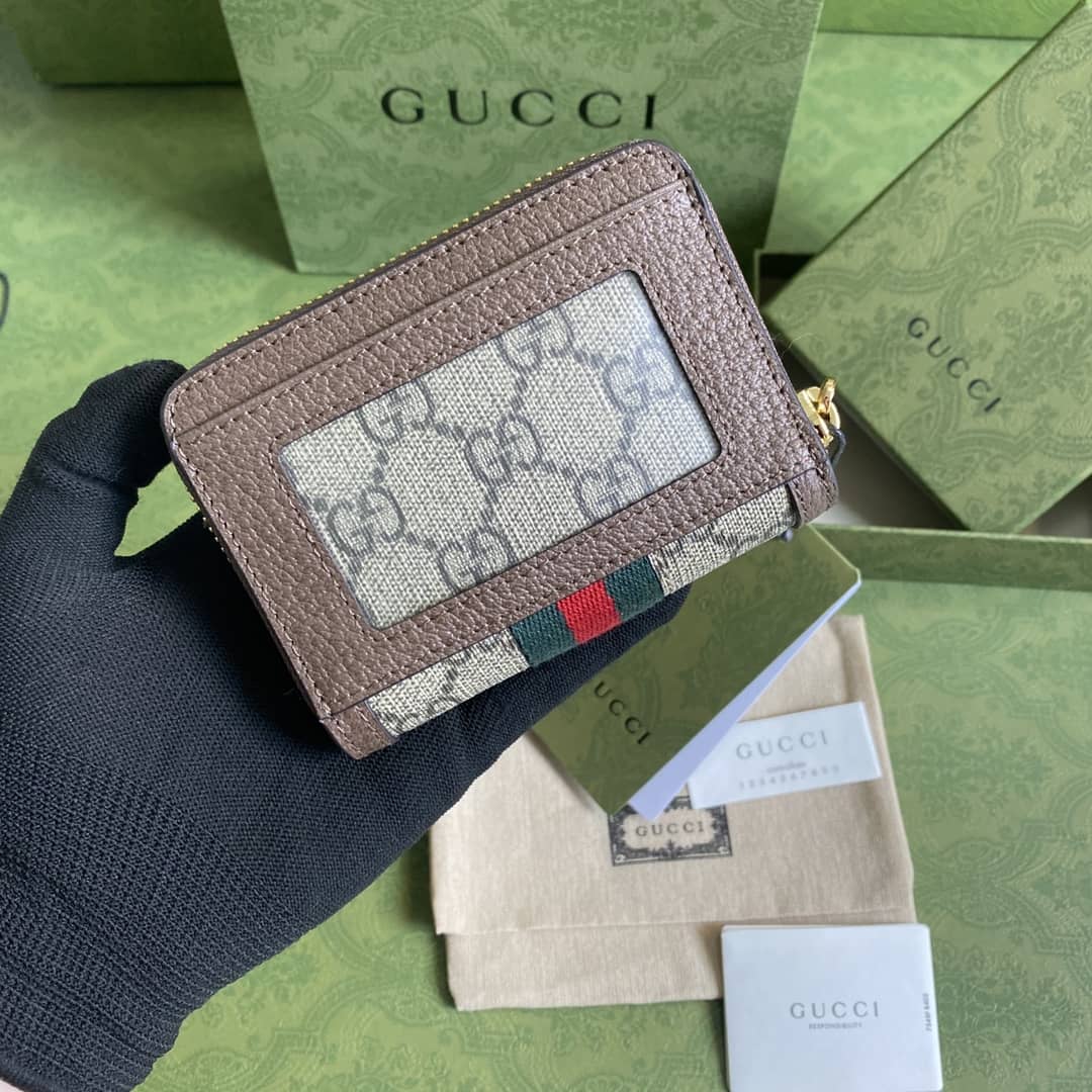 Best Replica Gucci Ophidia GG Card Case Wallet Replica 658552 - Colareps