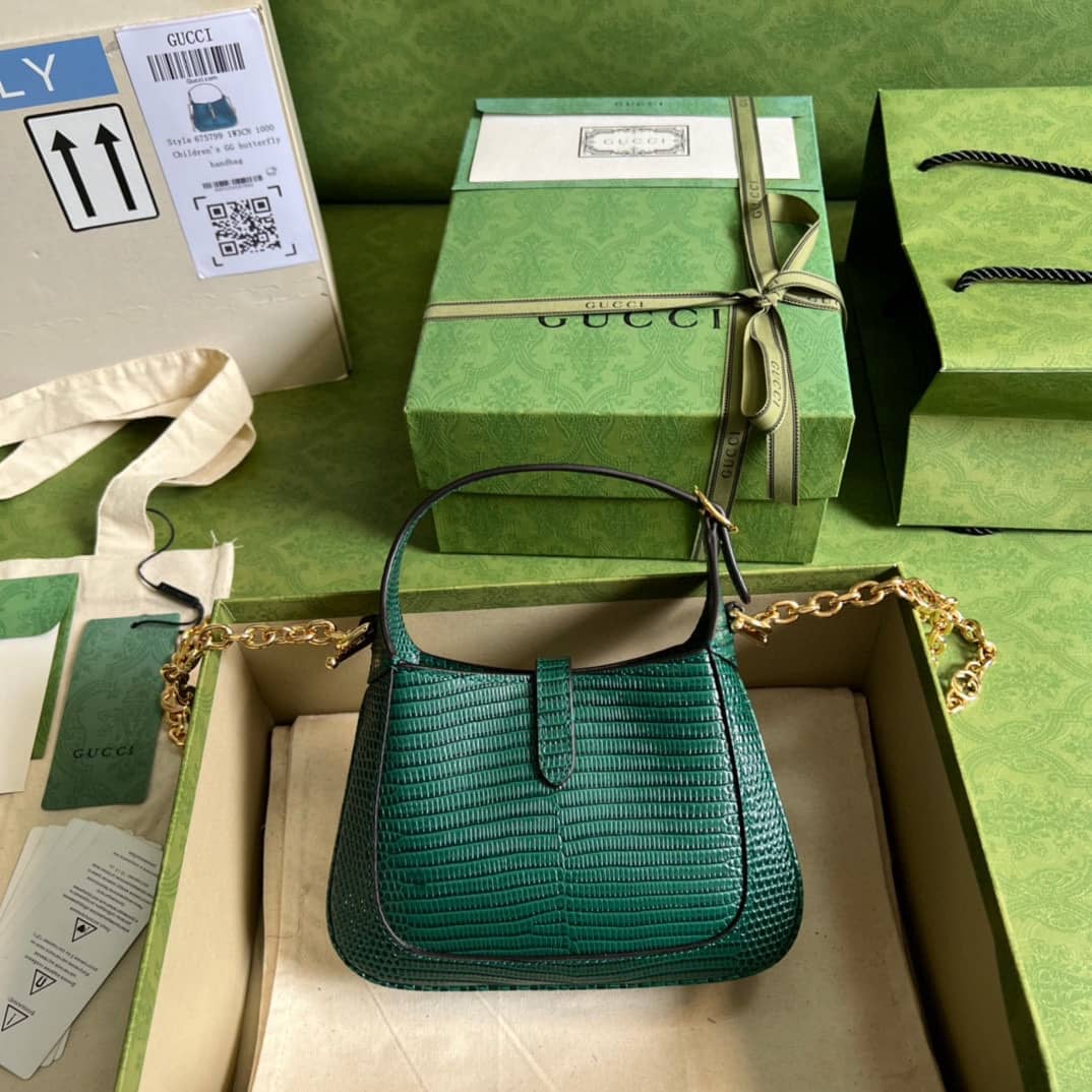 Best Replica Gucci Jackie 1961 Mini Shoulder Bag Green 675799 Replica - Colareps