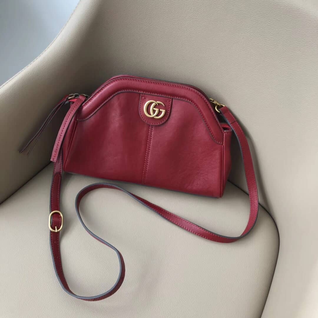 Best Replica Gucci Belle Marmont Feline Small Crossbody Bag Replica Red 524620 - Colareps