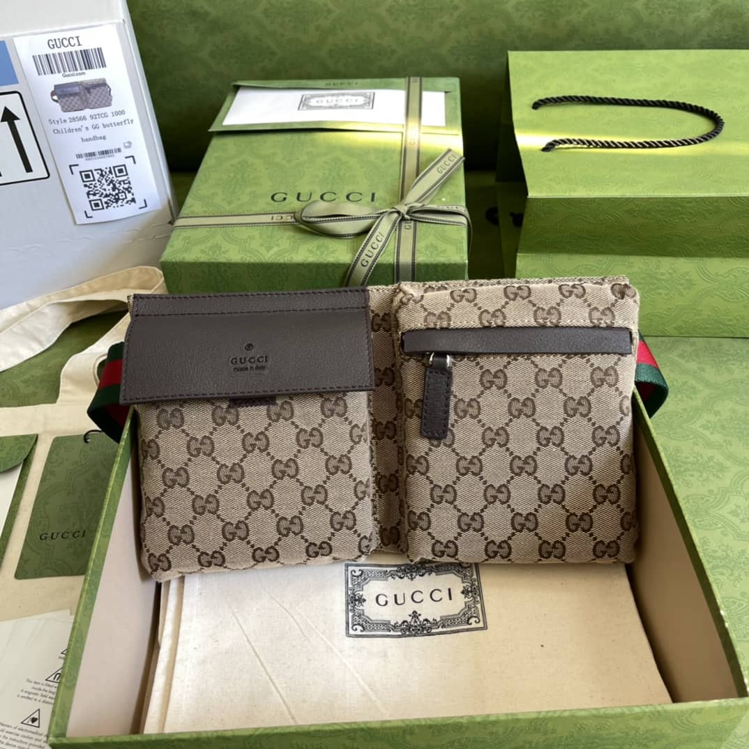 Best Replica Gucci GG Canvas Waist Crossbody Belt Bag Replica 28566 - Colareps
