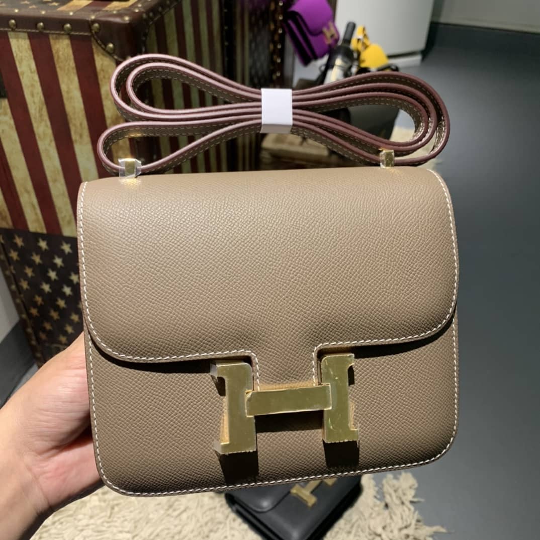 Best Replica Hermes Replica Constance Bag 18CM Epsom Leather - Colareps