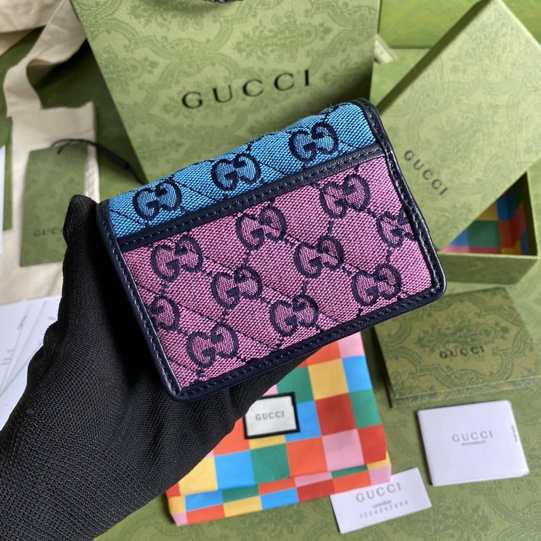 Best Replica Gucci GG Marmont Card Case Replica 466492 - Colareps