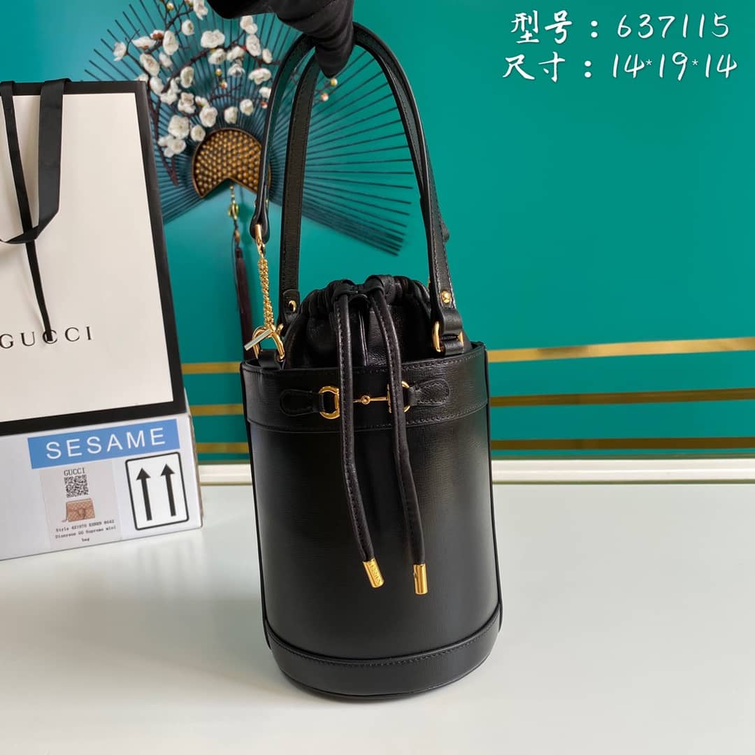 Best Replica Gucci Horsebit 1955 Small Bucket Bag Replica 637115 - Colareps