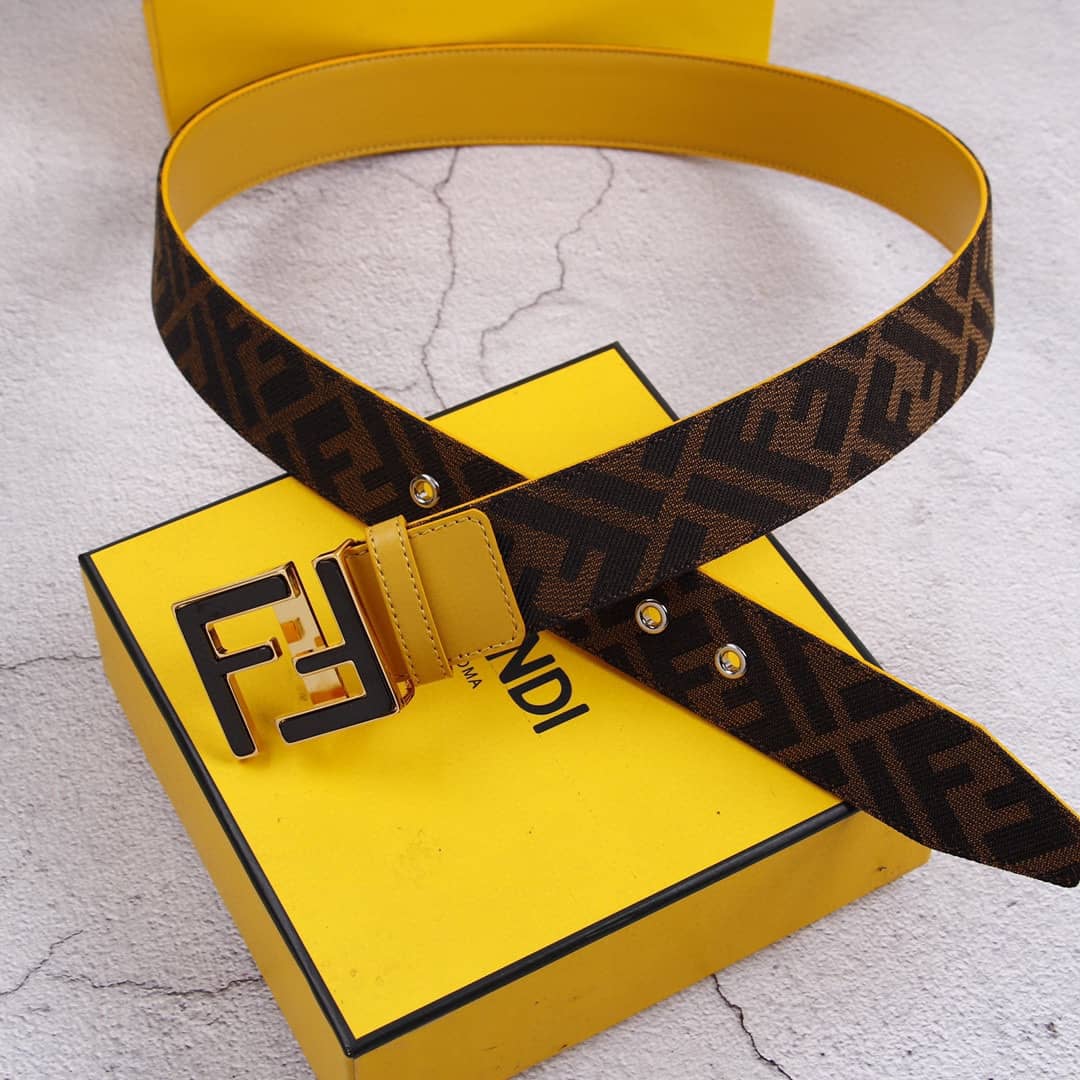 Best Replica Knockoff Fendi Logo Belt 38mm - Colareps