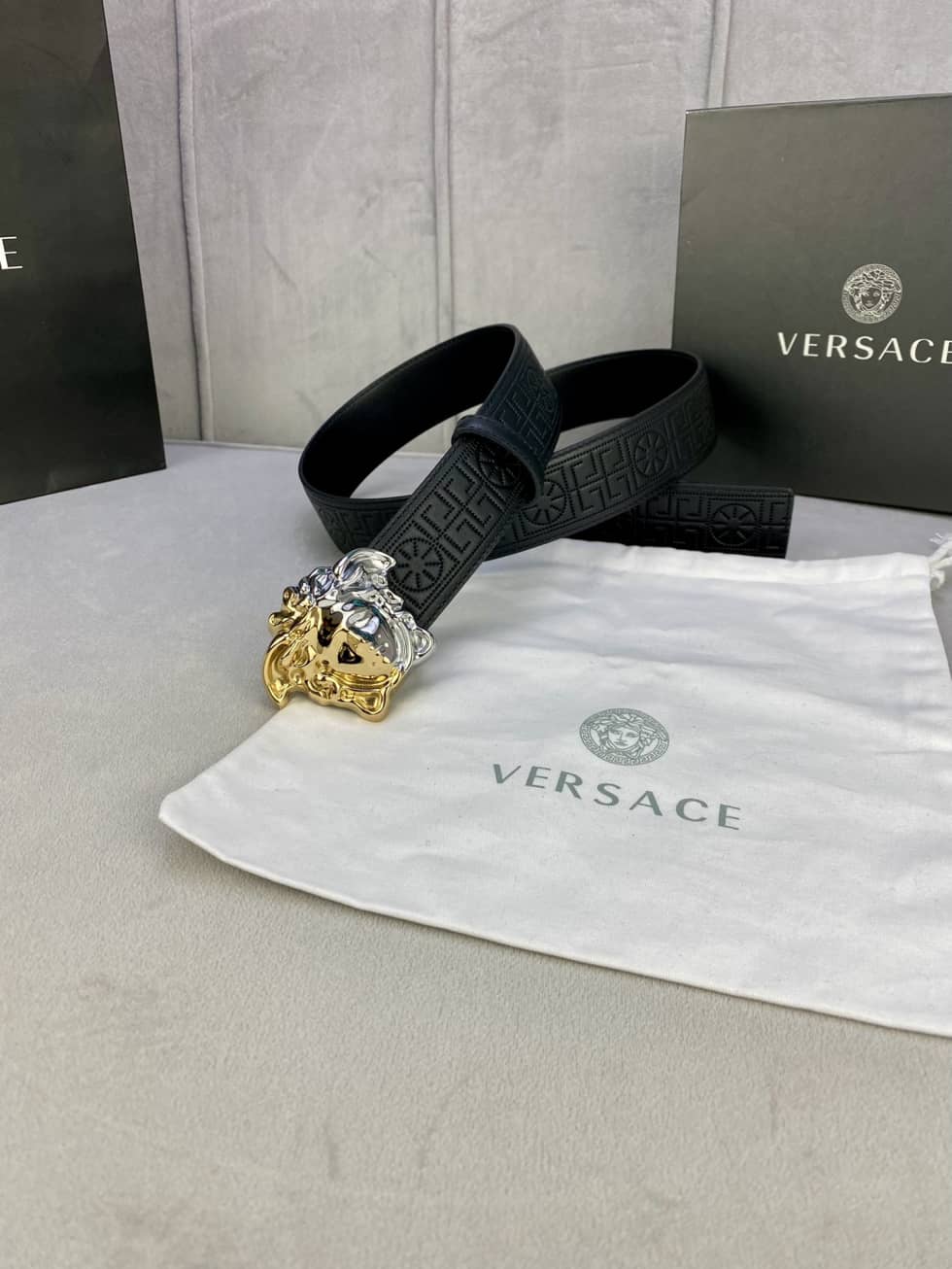 Best Replica Wholesale Versace Logo Belt 40mm - Colareps