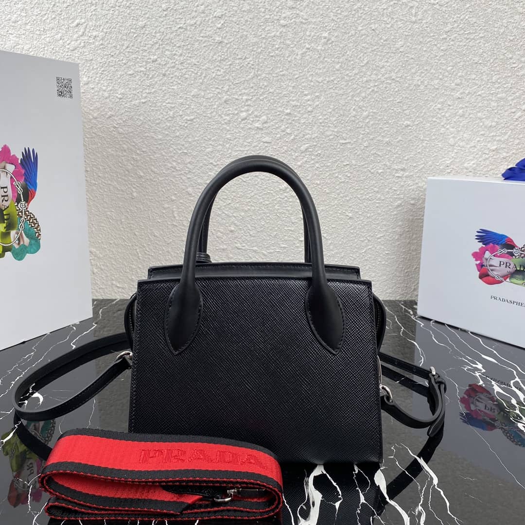 Best Replica Prada Saffiano Leather Monochrome Replica Bag - Colareps