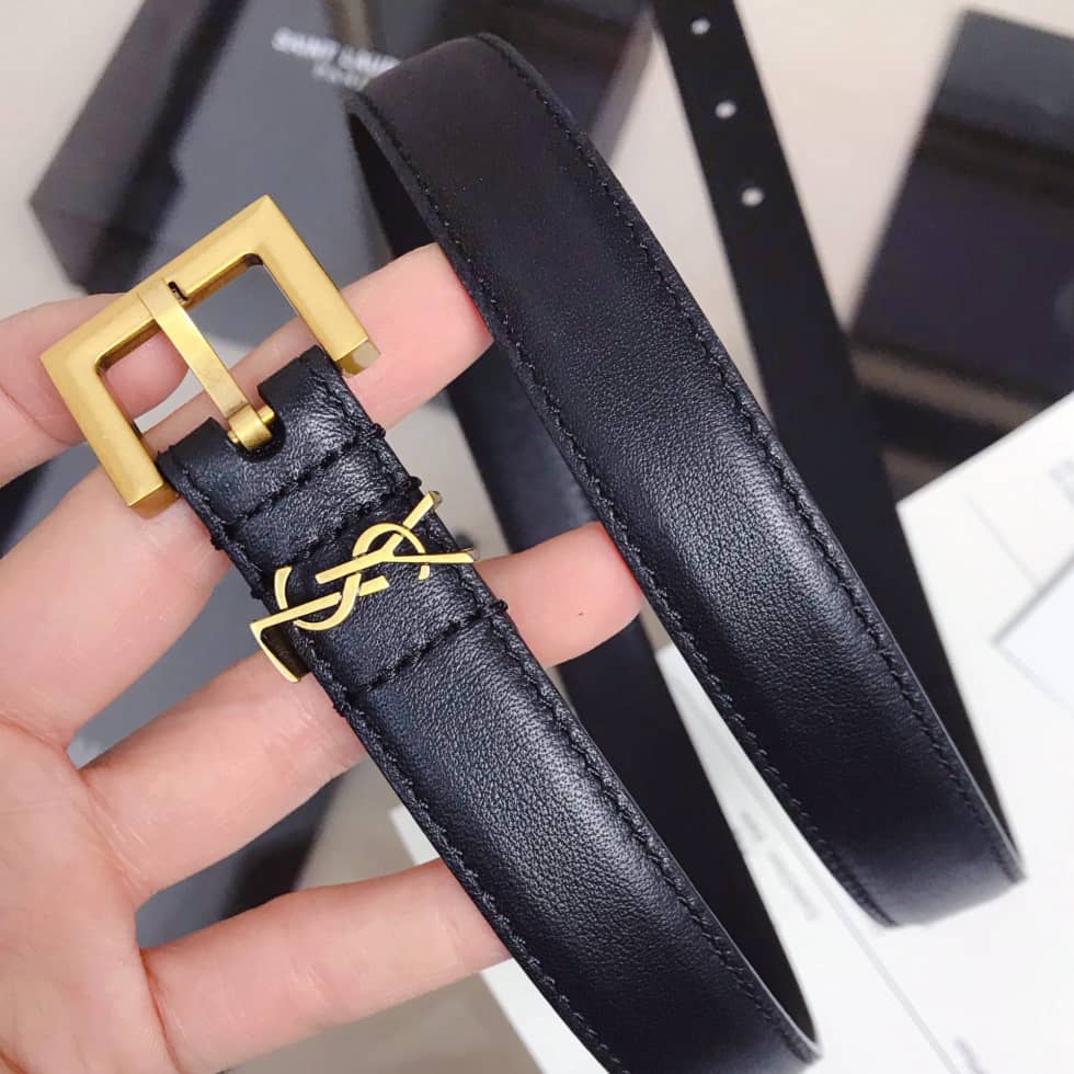 Best Replica Wholesale YSL Logo Belt 20mm For Lady - Colareps