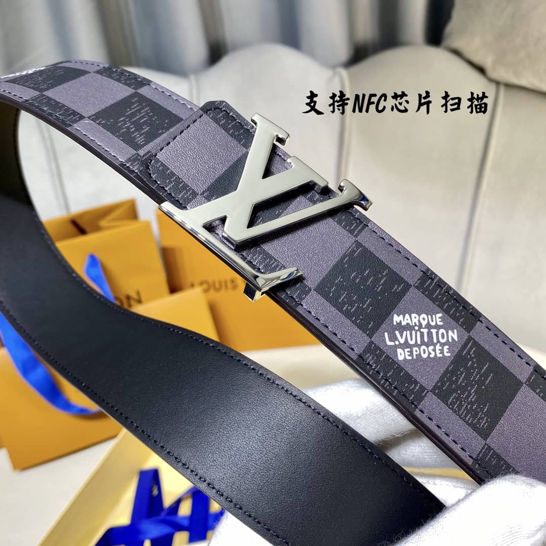 Best Replica 7 Star Louis Vuitton Leather Belt 40mm - Colareps