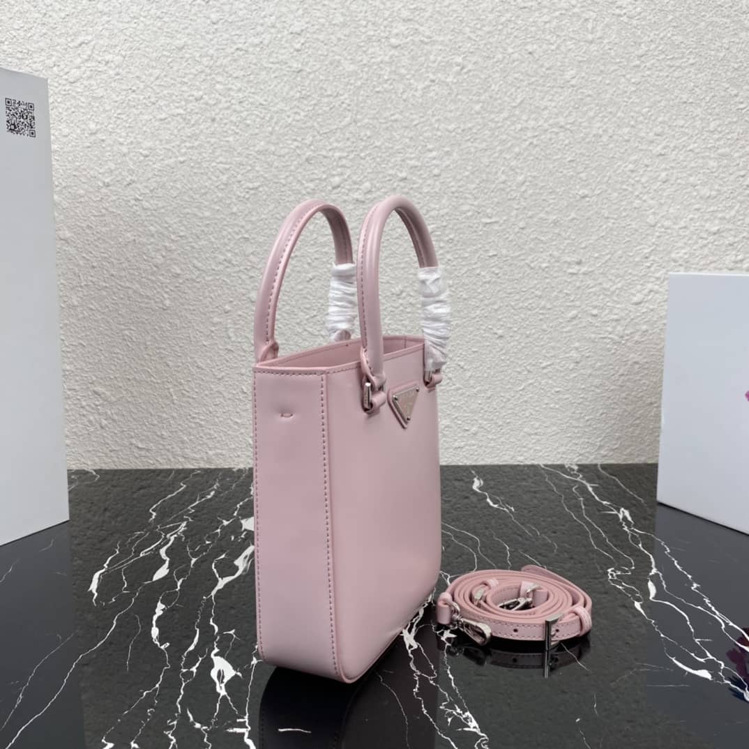 Best Replica Prada Raffia Tote Dupe Small Brushed Leather Replica Tote - Colareps