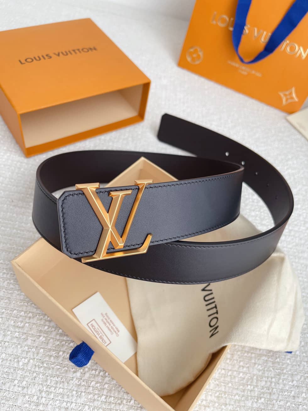 Best Replica 7 Star Louis Vuitton Leather Belt 40mm - Colareps