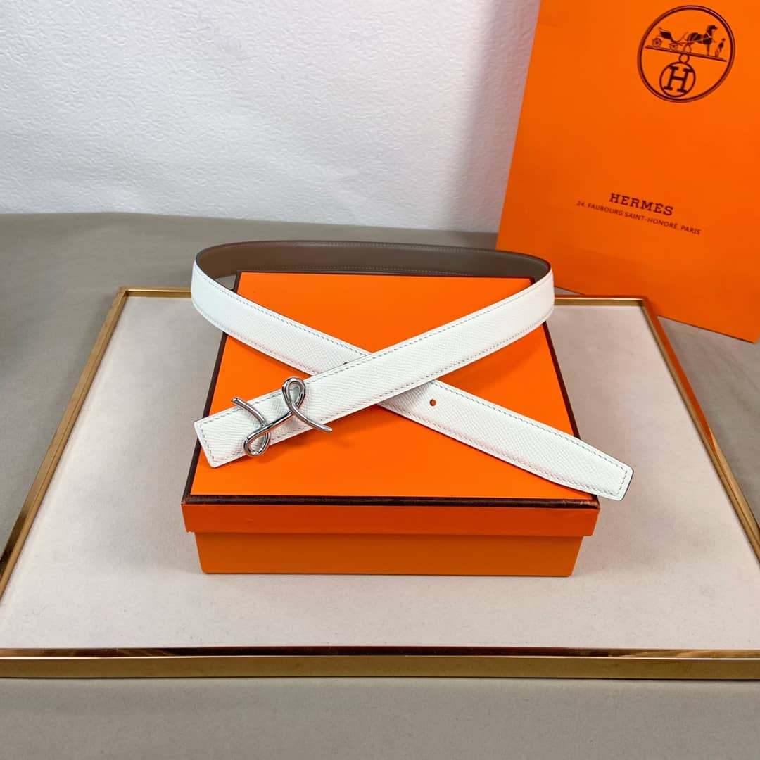 Best Replica 7 Star Hermes Leather Belt 24mm For Lady - Colareps