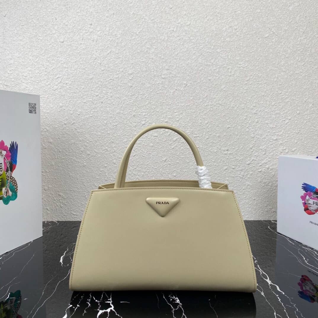 Best Replica Prada Small Brushed Leather Replica Tote - Colareps