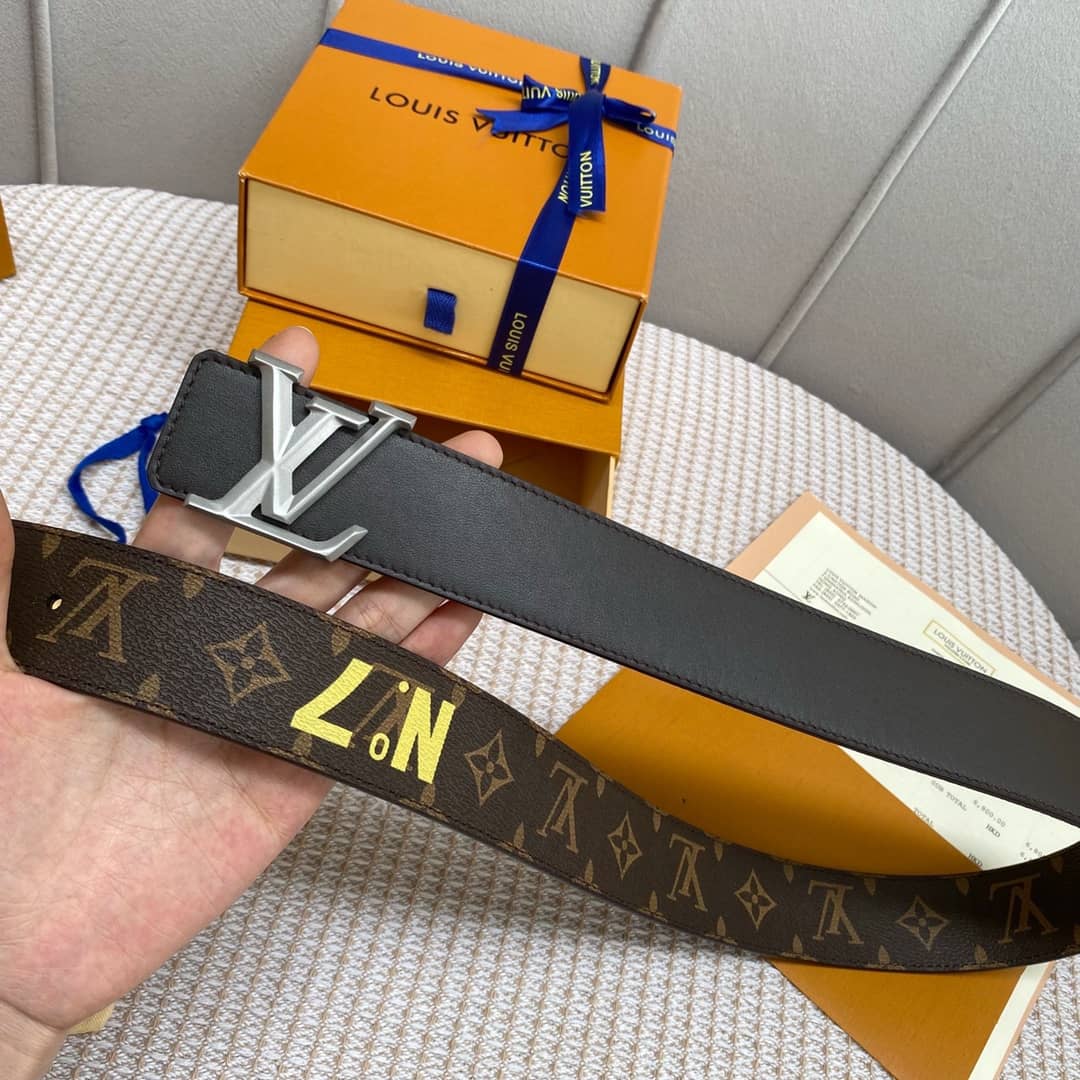 Best Replica 7 Star Louis Vuitton Leather Belt 40mm - Colareps