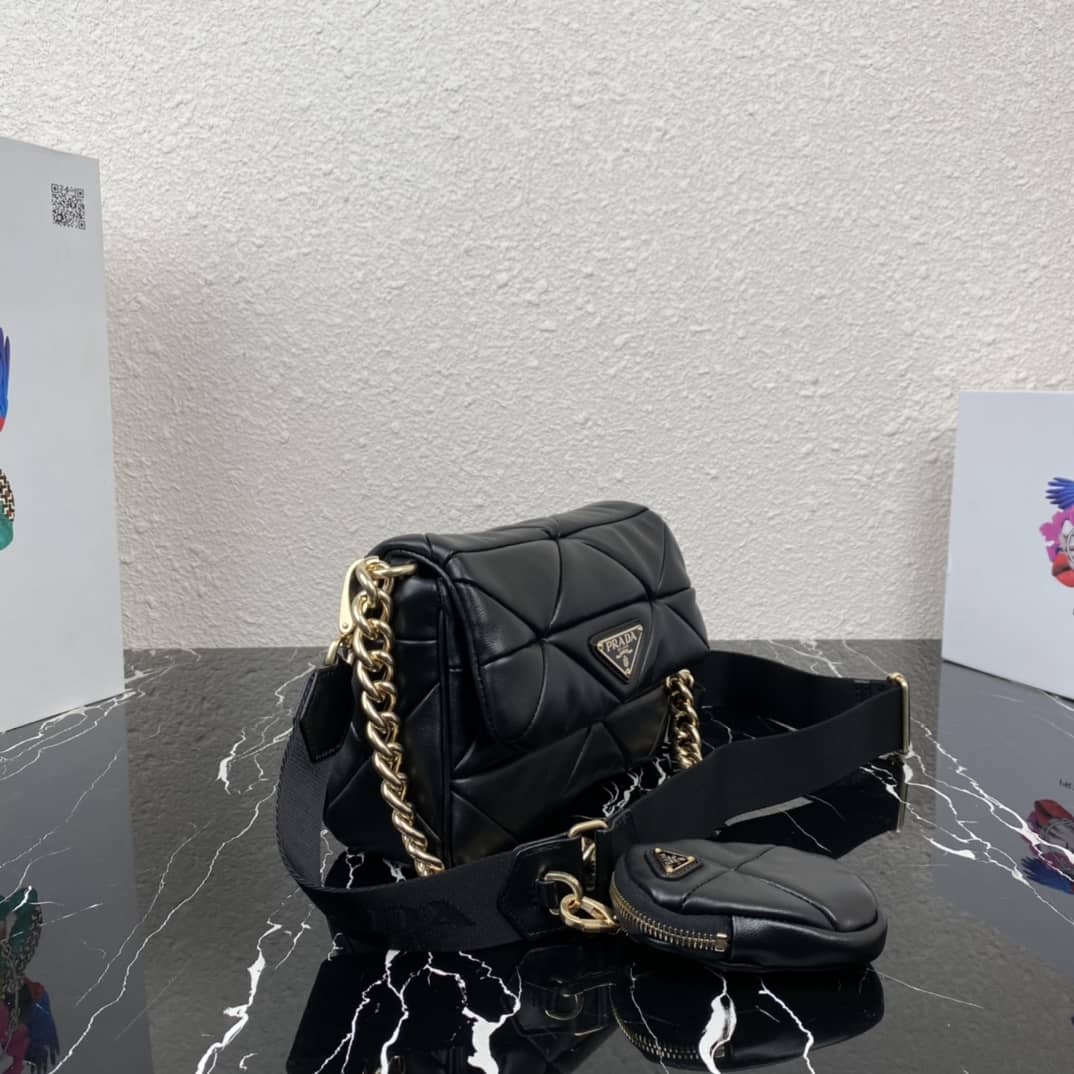 Best Replica Prada System Nappa Leather Patchwork Replica Bag - Colareps