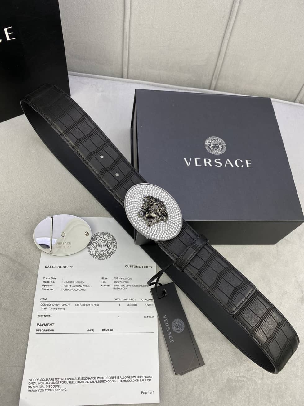 Best Replica Wholesale Versace AAA+ Belt 40mm - Colareps