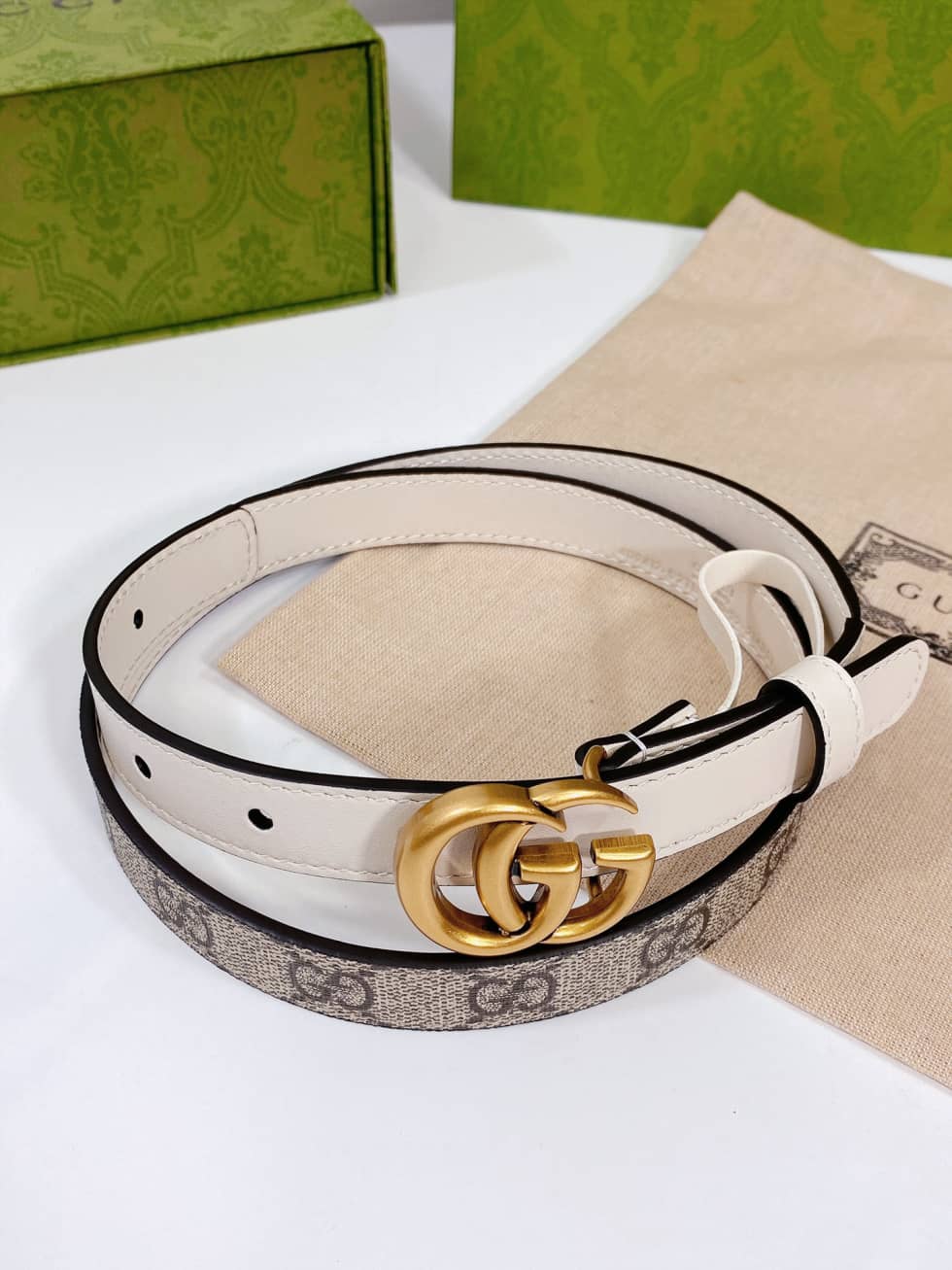 Best Replica Replica Gucci Buckle Belt 20mm For Lady - Colareps
