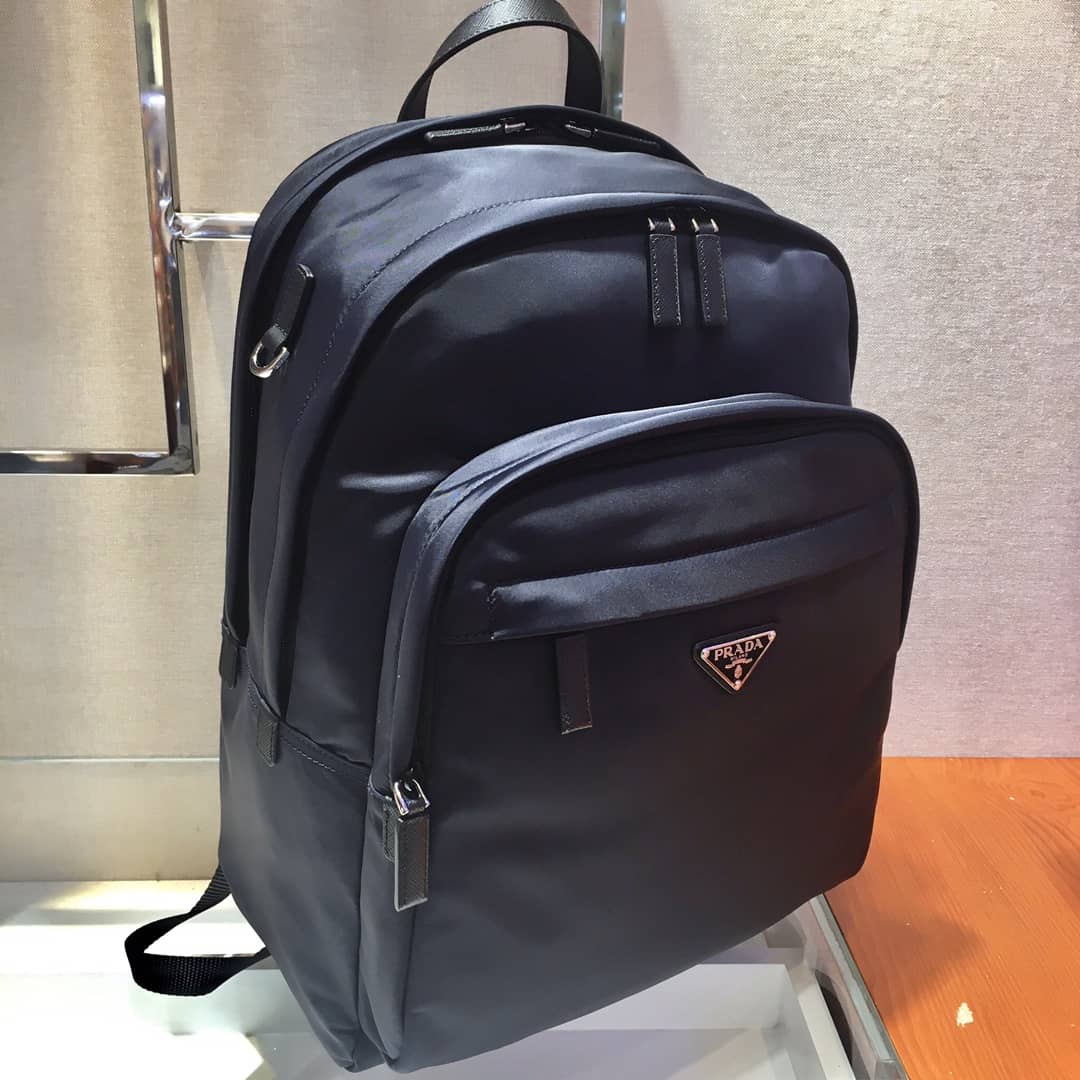 Best Replica Prada Backpack Dupe Nylon Saffiano Leather - Colareps