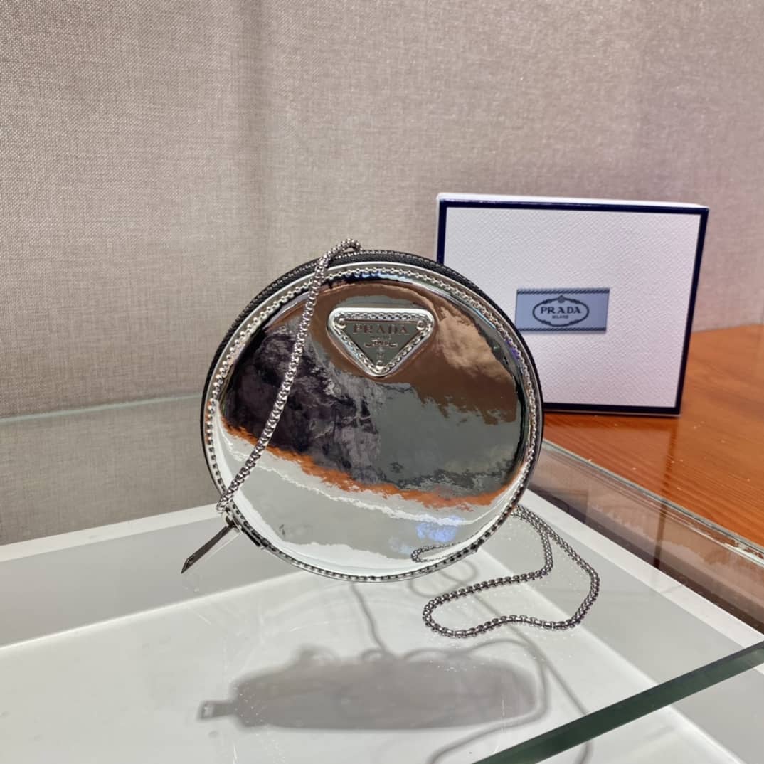 Best Replica Prada Brushed Leather Mini Pouch Messenger Bag - Colareps