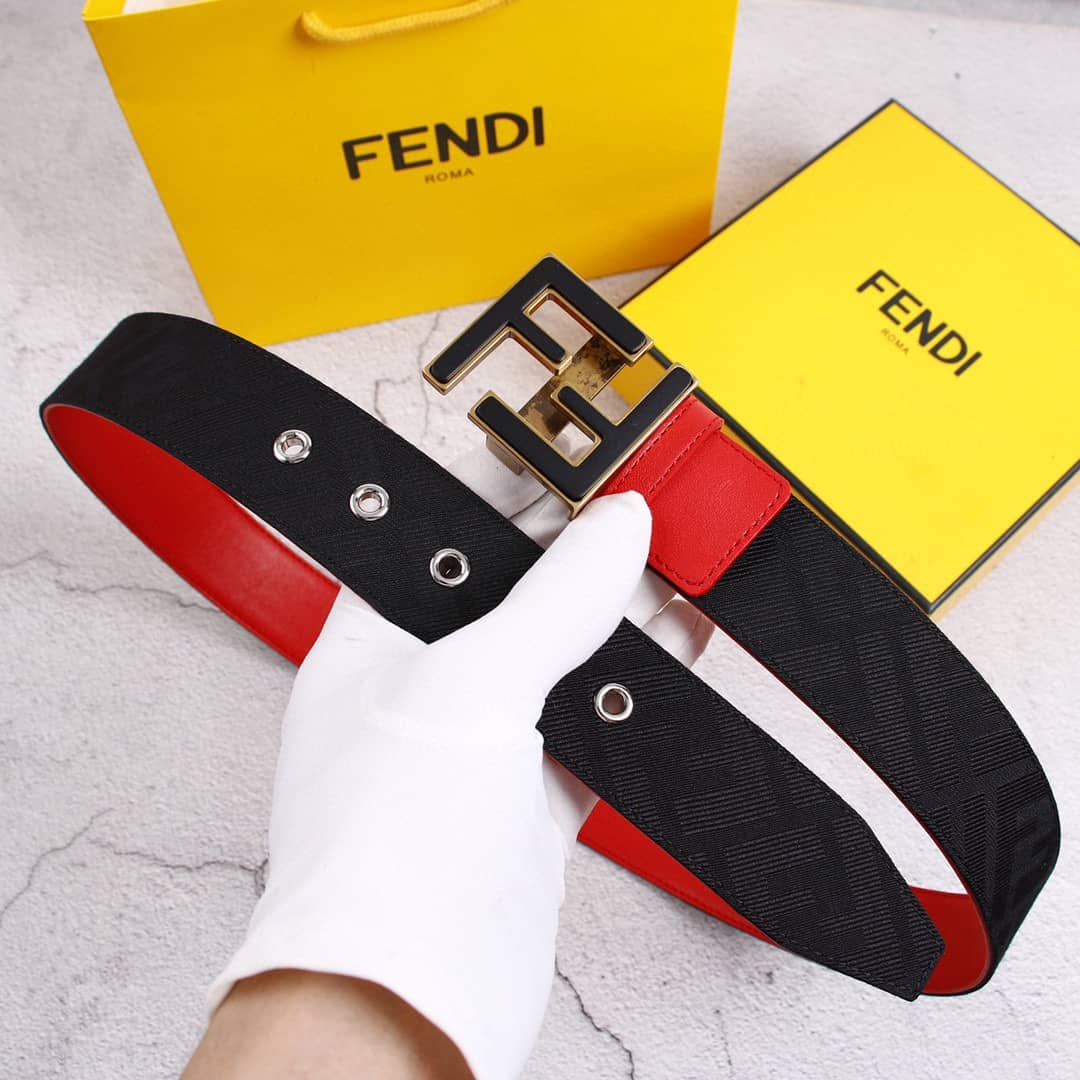 Best Replica 7 Star Fendi Leather Belt 38mm - Colareps