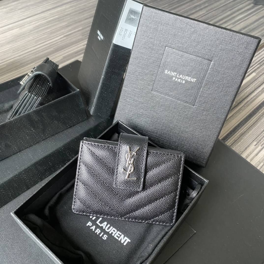 Best Replica Saint Laurent YSL Monogram Business Card Case - Colareps