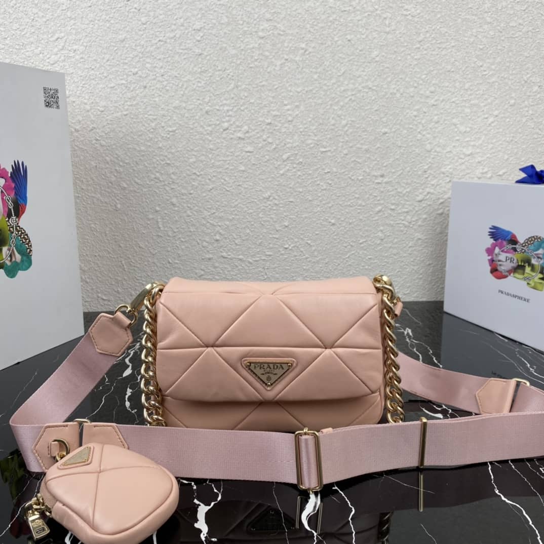 Best Replica Prada System Nappa Leather Patchwork Replica Bag - Colareps