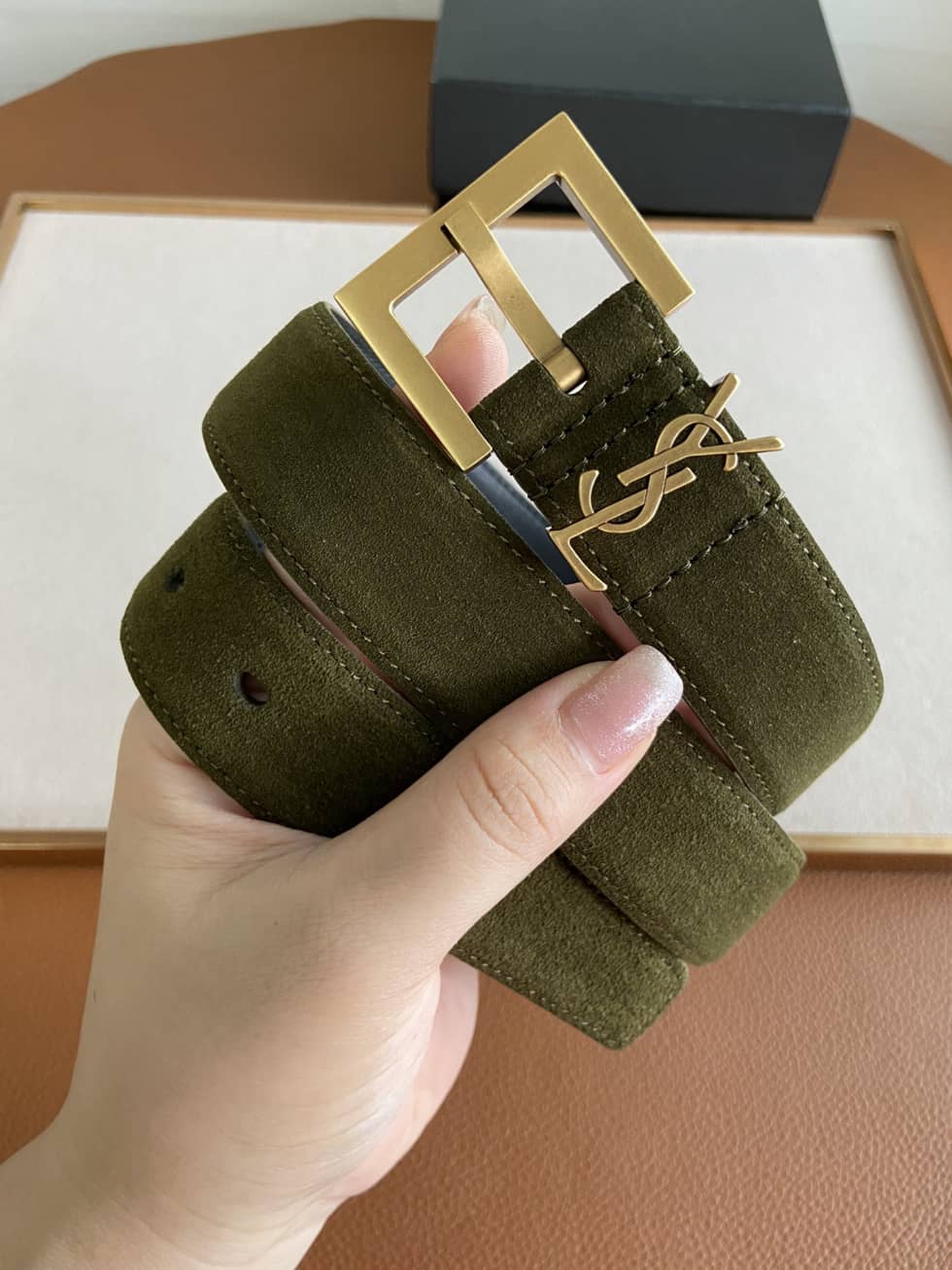 Best Replica Wholesale YSL Logo Belt 30mm For Lady - Colareps